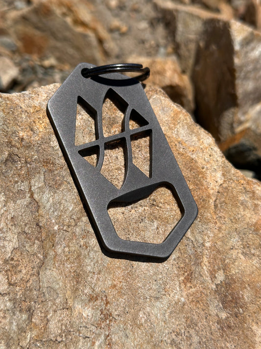 Wild Montana Steel Keychain with Bottle Opener