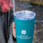 Wild Montana Teal Tumbler and Can Insulator